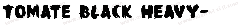 Tomate Black Heavy字体转换